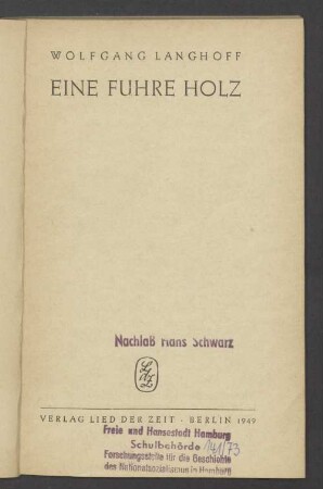 Eine Fuhre Holz