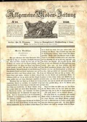 Allgemeine Modenzeitung. 42. Jahrgang 1840