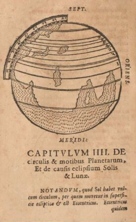 Capitvlvm IIII. De circulis & motibus planetarum, et de causis eclipsium solis & lunæ.