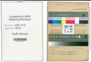 Entnazifizierung Heinrich Kruff , geb. 23.11.1890 (Lehrer)