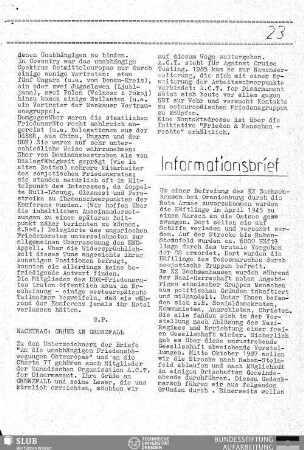 Informationsbrief