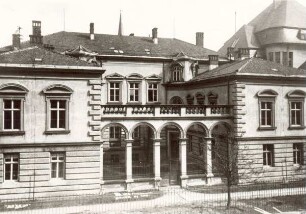 Südfront der Lippischen Spar- und Leihkasse. Detmold. Gerichtstraße