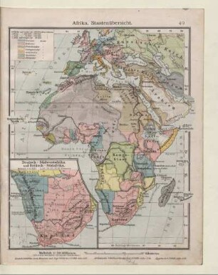 Afrika, Staatenübersicht, Deutsch-Südwestafrika und Britisch-Südafrika
