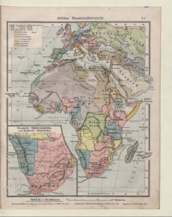 Afrika, Staatenübersicht, Deutsch-Südwestafrika und Britisch-Südafrika
