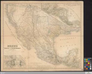 [Karte]: Mexico, Texas und Californien