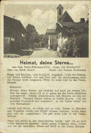 Heimat, deine Sterne…