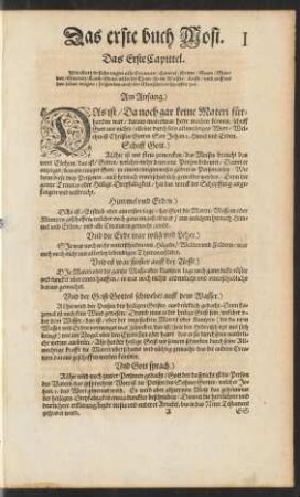 Das erste buch Mosi.