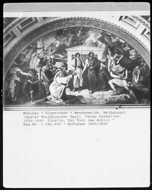 Die Fresken der Glyptothek in München — Der Heldensaal — Der Zorn des Achilleus