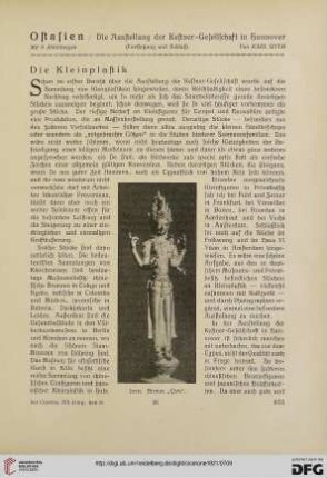 13.1921: Ostasien, [2] : die Ausstellung der Kestner-Gesellschaft in Hannover ; die Kleinplastik