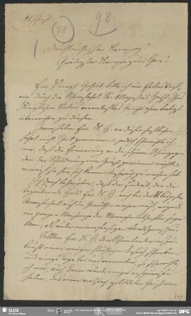Abschrift von August Wilhelm von Schlegel an Friedrich Wilhelm , Bonn, 09.12.1825