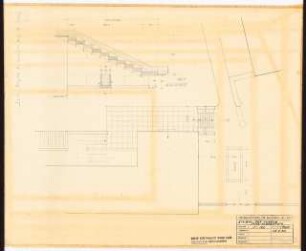 Reichsluftfahrtministerium, Berlin: Verbindungsbau, Waage: Grundriss 1:100, Schnitt 1:20