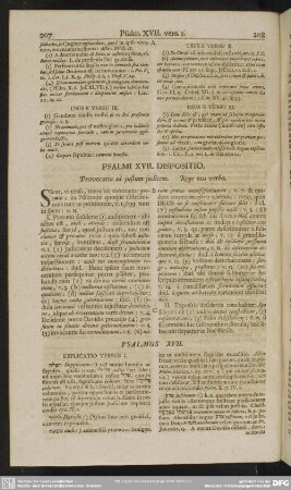 Psalmi XVII. Dispositio. Provocatio ad justum judicem. Rege nos verbo