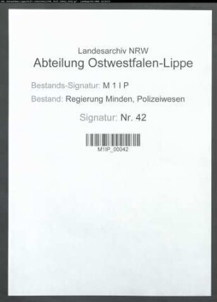 Angelegenheiten der Gemeindepolizei, Allgemeines
