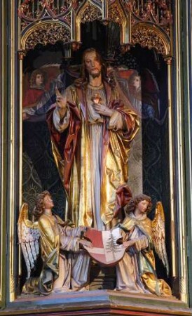 Frankreich. Alsace. Bas Rhin. Thann. Theobaldusmünster. innen