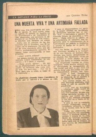 Una muerta viva y una artimaña fallada