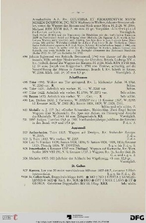 Appenzell (Nr. 502-506)