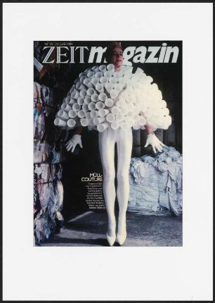Titelfoto Zeitmagazin, Müllcouture