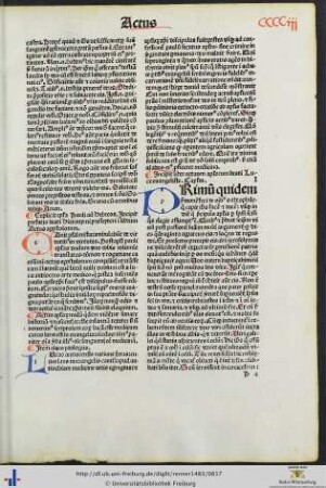Liber actuum apostolorum beati Luce evangeliste