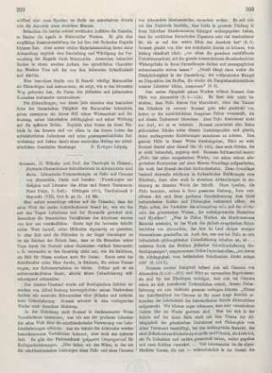 299-301 [Rezension] Bousset, Wilhelm, Jüdisch-christlicher Schulbetrieb in Alexandria und Rom