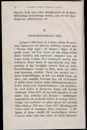 II. Proportionernas Spel.