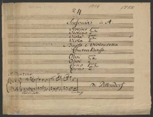 Sinfonien; orch; A-Dur; K 119; G A11