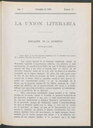 Educación de la juventud