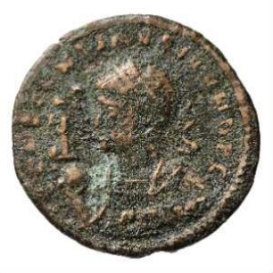 Münze, Follis, Aes 3, 321 n. Chr.