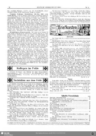 Kollegen im Felde