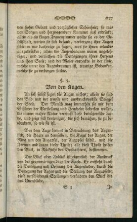 277-285, §5. Von den Augen
