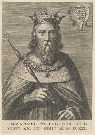 Bildnis von Immanvel, König von Portugal