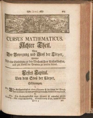 Neunter Theil. Von der Mechanie