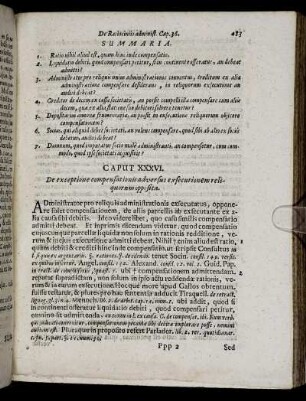 Caput XXXVI. - Caput XLII.