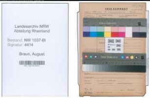 Entnazifizierung August Braun , geb. 16.09.1903 (Stadtinspektor)