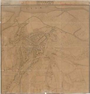 Pfann, Paul; Dingolfing; Kriegerdenkmal - Stadtplan