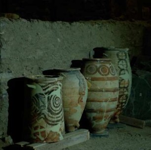Santorin. Feinerschließung in Bearbeitung