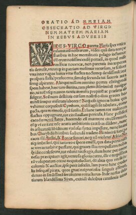 Obsecratio Ad Virginem Matrem Mariam In Rebus Adversis