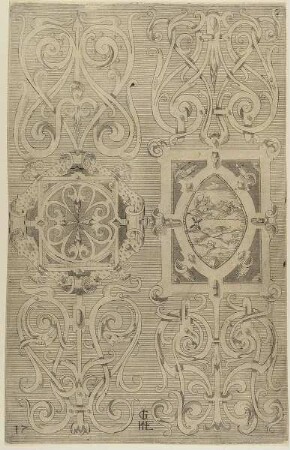 Füllung, Blatt 17 aus der Folge: "Schweyf Buoch. Coloniae : sumptibus ac formulis Iani Bussmacheri, anno salutis 1599"