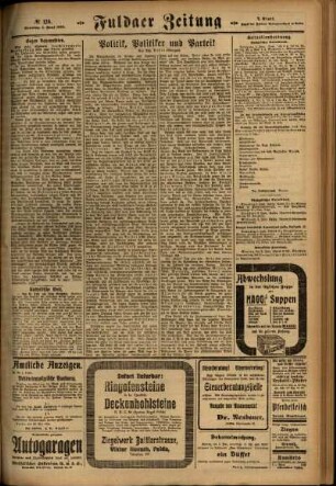Zweite Ausgabe vom Sonntag, den 01. Juni 1924.