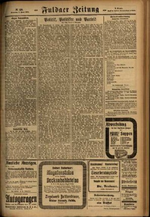 Zweite Ausgabe vom Sonntag, den 01. Juni 1924.