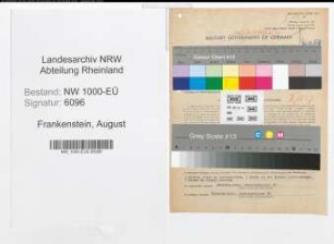 Entnazifizierung August Frankenstein, geb. 28.02.1906 (Einzelhaendler)