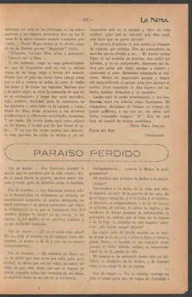 Paraíso perdido