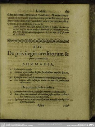 XLIV. De privilegiis creditorum & jure prioritatis