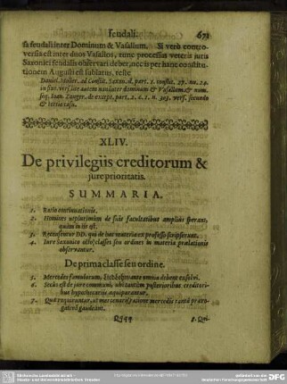 XLIV. De privilegiis creditorum & jure prioritatis