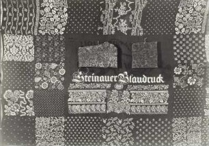 Mustertuch, Steinauer Blaudruck, 1954