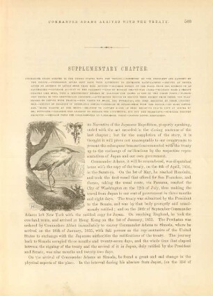Supplementory chapter. Commander Adams arrives in the United States with the treaty. - ...