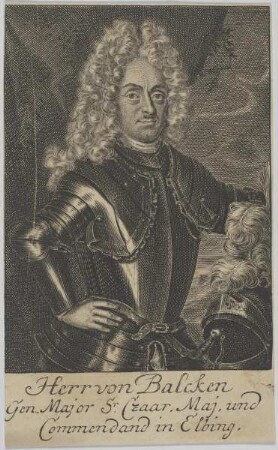 Bildnis des Joachim Christian von Balcken
