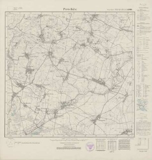 4769 (alte Nr.: 2768) Perschütz, Meßtischblatt (4cm - Karte)