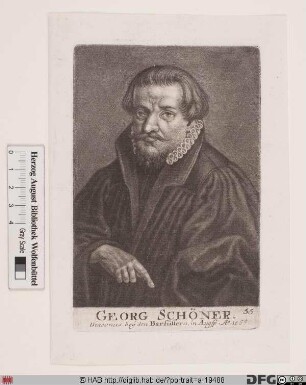 Bildnis (Johann) Georg Schöner