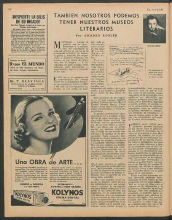 También nosotros podemos tener nuestros museos literarios