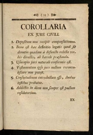 15-16, Corollaria